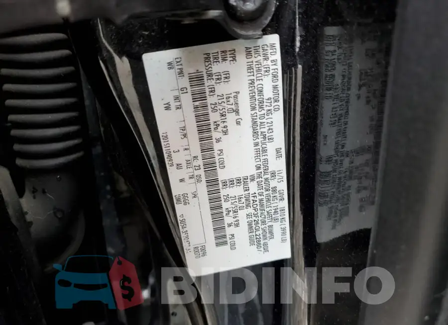 1FADP3F26GL228607 Photo# 12