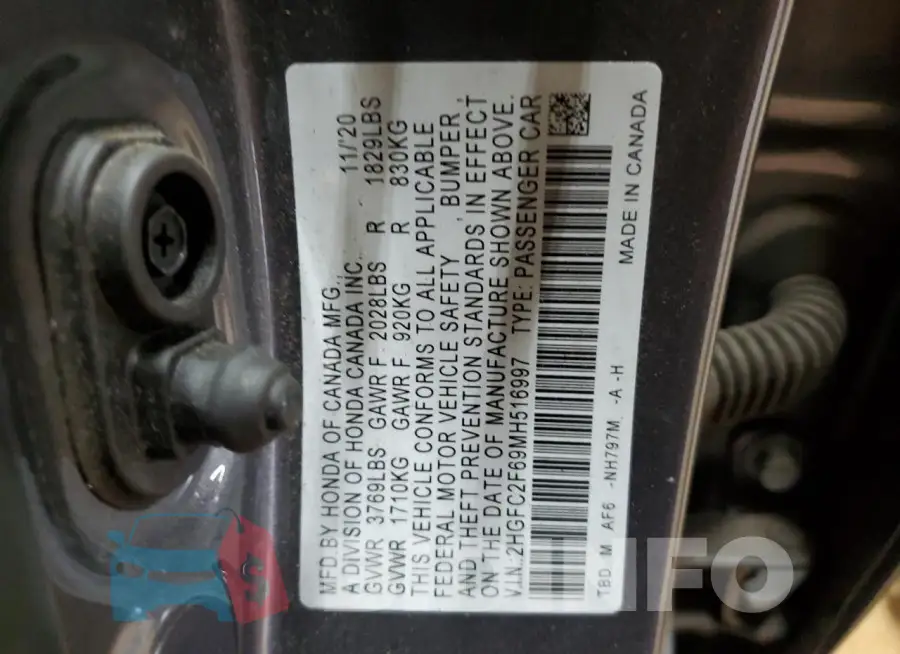 2HGFC2F69MH516997 Photo# 12