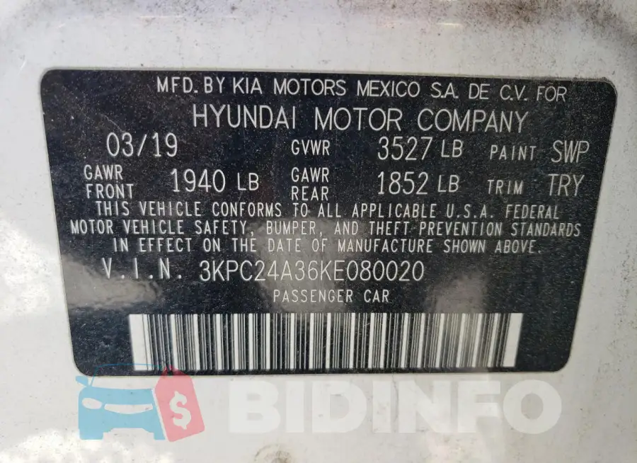 3KPC24A36KE080020 Photo# 12