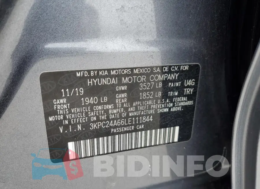 3KPC24A66LE111844 Photo# 12