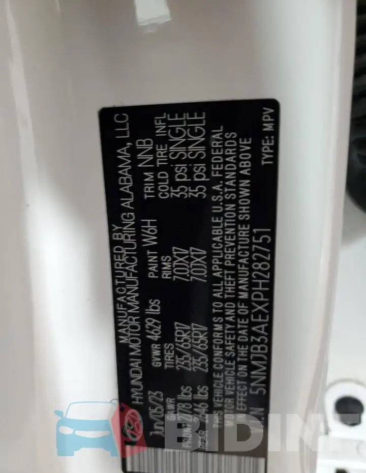 5NMJB3AEXPH282751 Photo# 13