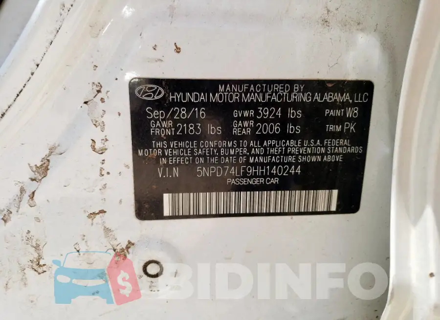 5NPD74LF9HH140244 Photo# 12