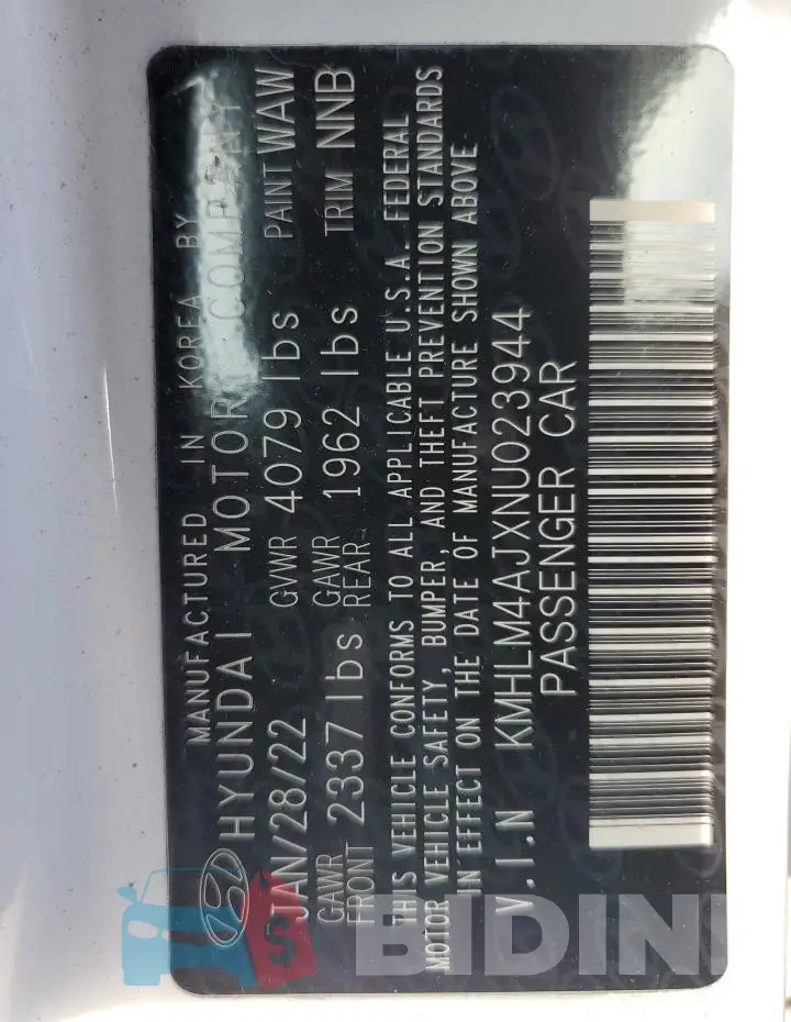 KMHLM4AJXNU023944 Photo# 13