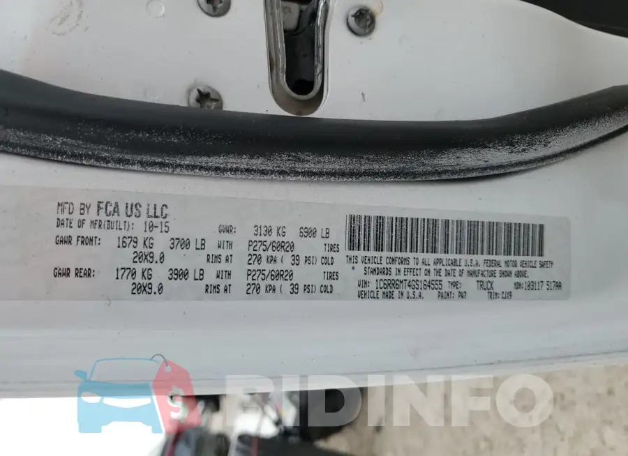 1C6RR6MT4GS164555 Photo# 12