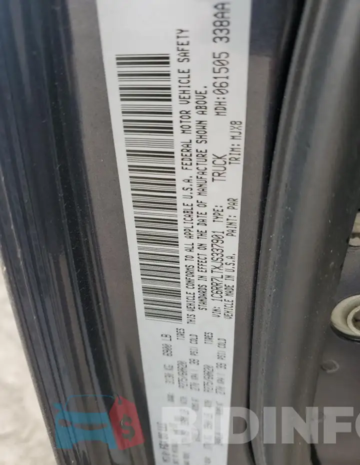 1C6RR7LTXJS337901 Photo# 13
