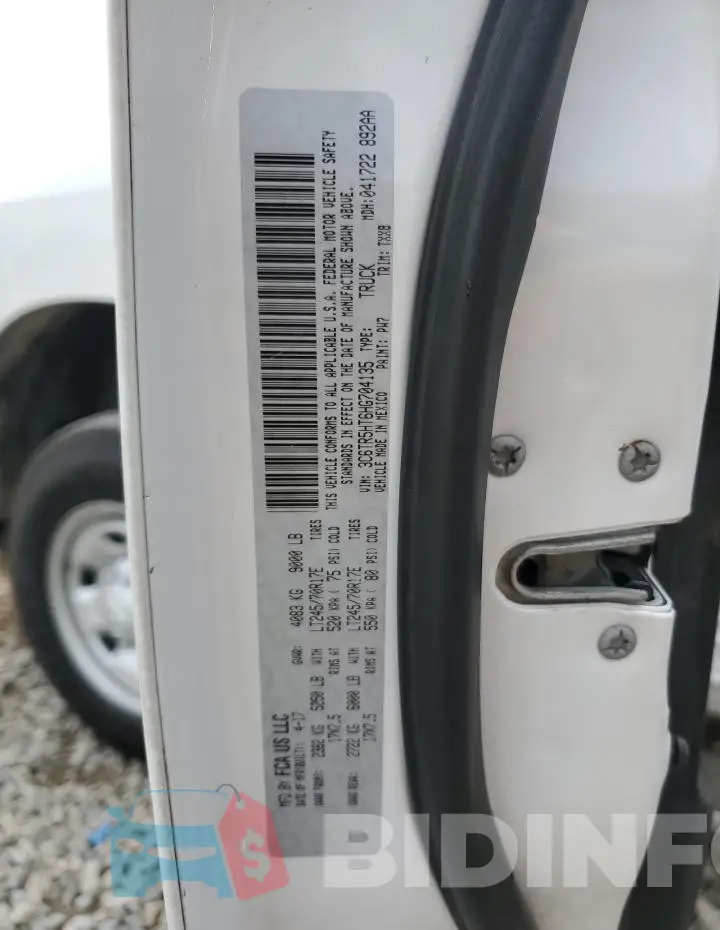 3C6TR5HT6HG704135 Photo# 12