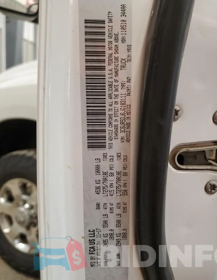 3C6UR5DJ6JG183111 Photo# 12