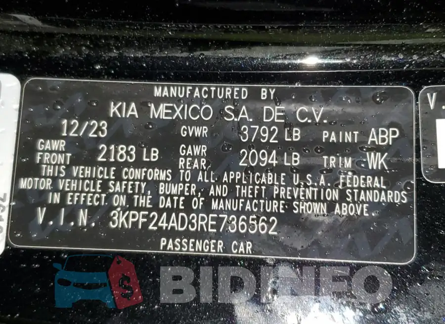 3KPF24AD3RE736562 Photo# 12