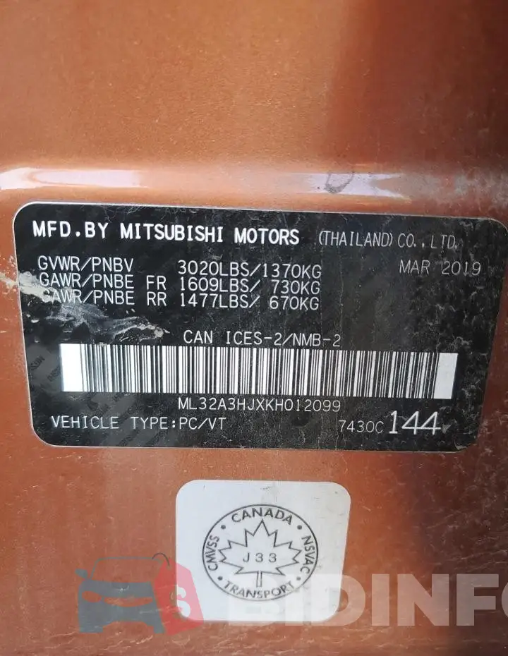 ML32A3HJXKH012099 Photo# 12