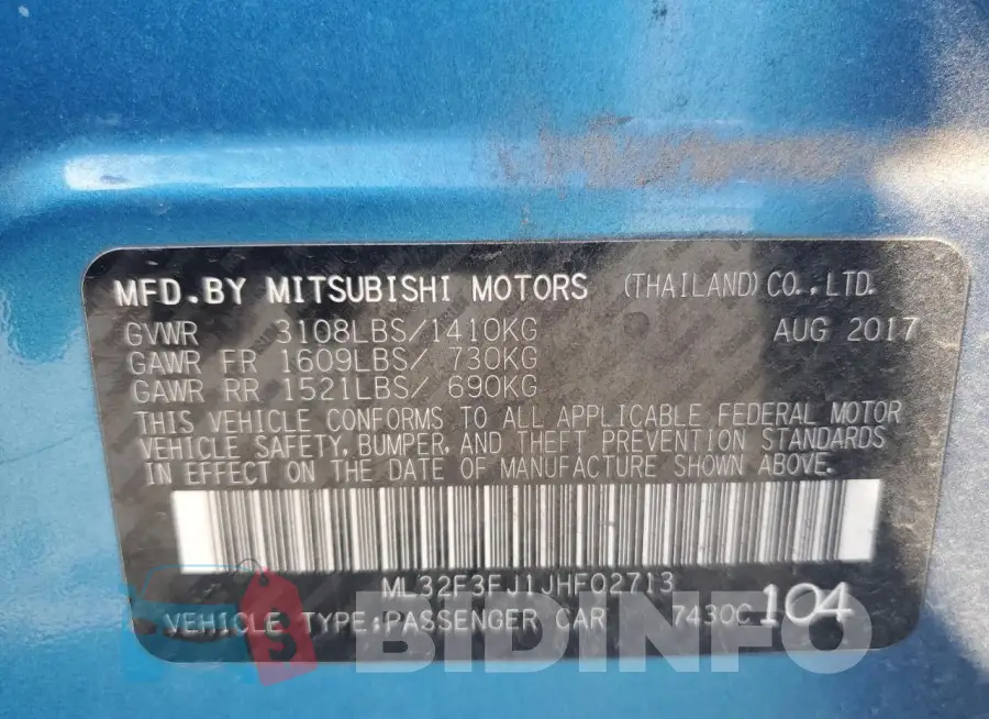 ML32F3FJ1JHF02713 Photo# 12