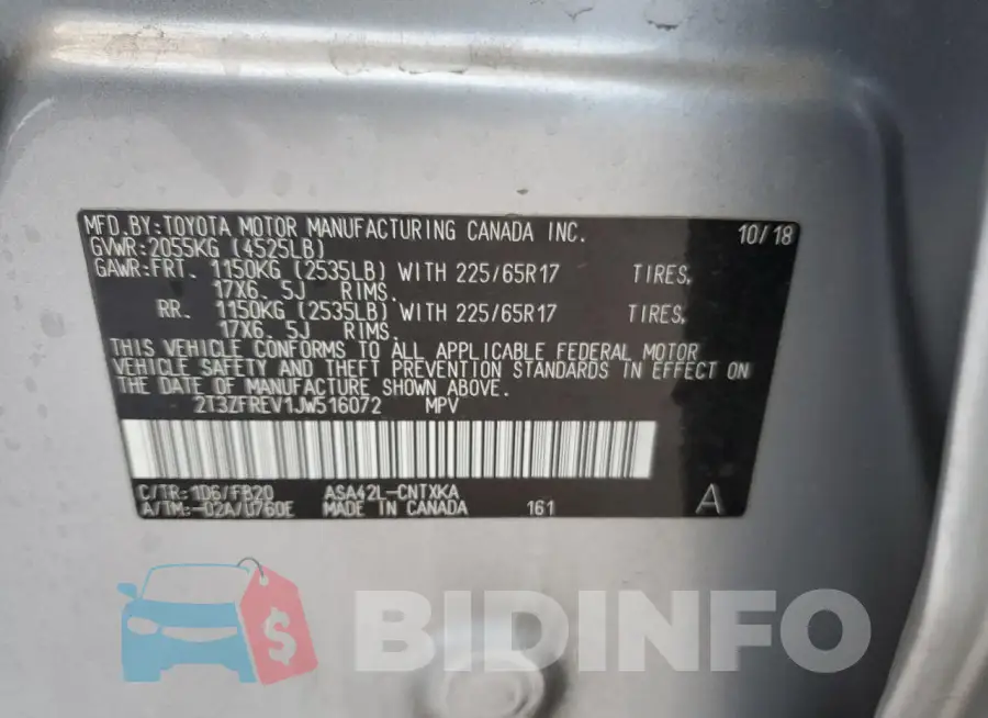 2T3ZFREV1JW516072 Photo# 13