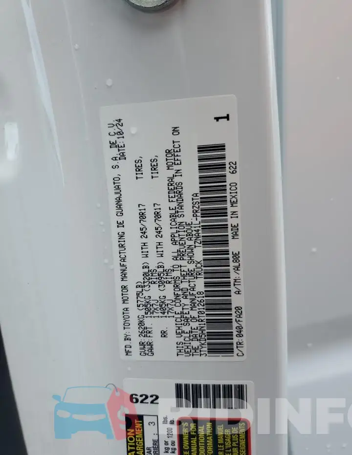 3TYKD5HN1RT012618 Photo# 13
