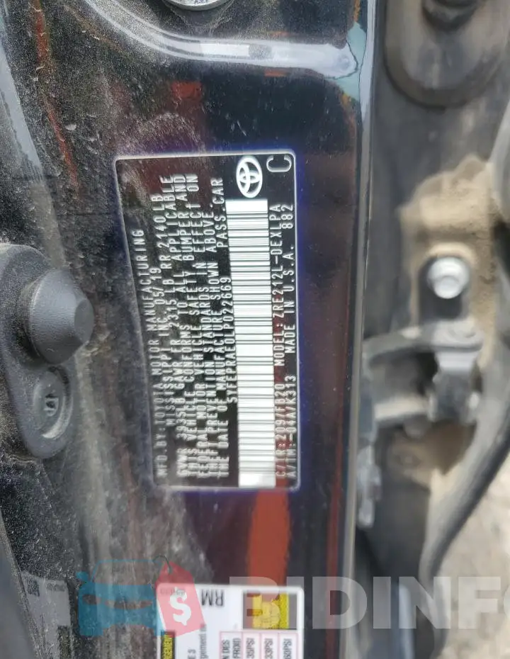 5YFEPRAE0LP022669 Photo# 12