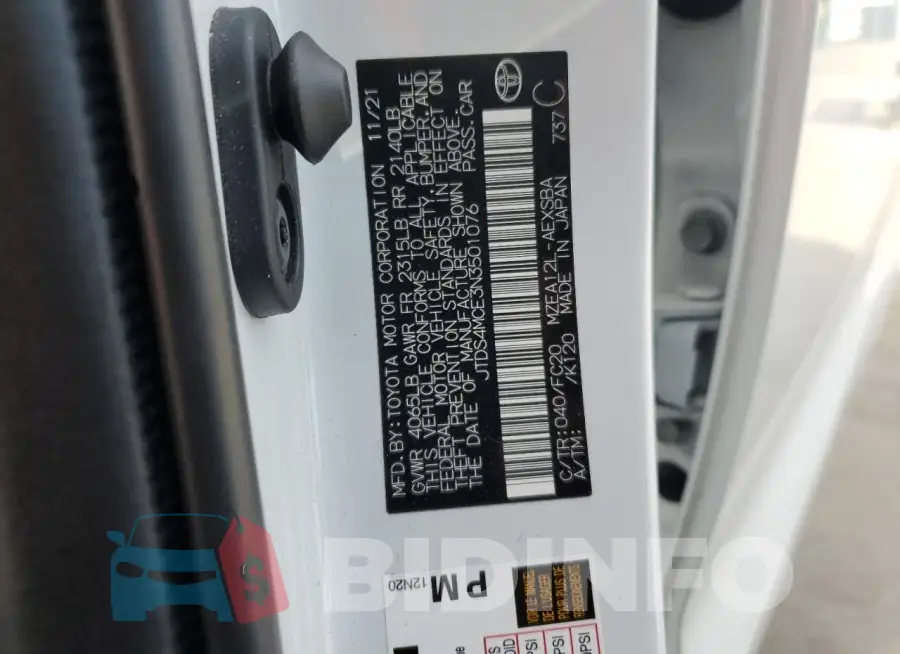JTDS4MCE3N3501076 Photo# 12