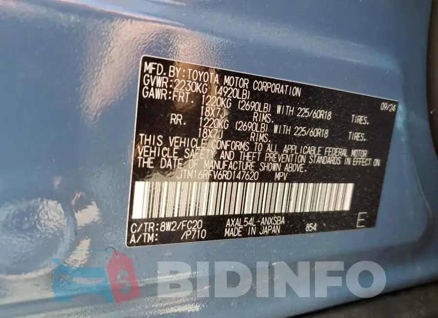 JTM16RFV6RD147620 Photo# 13