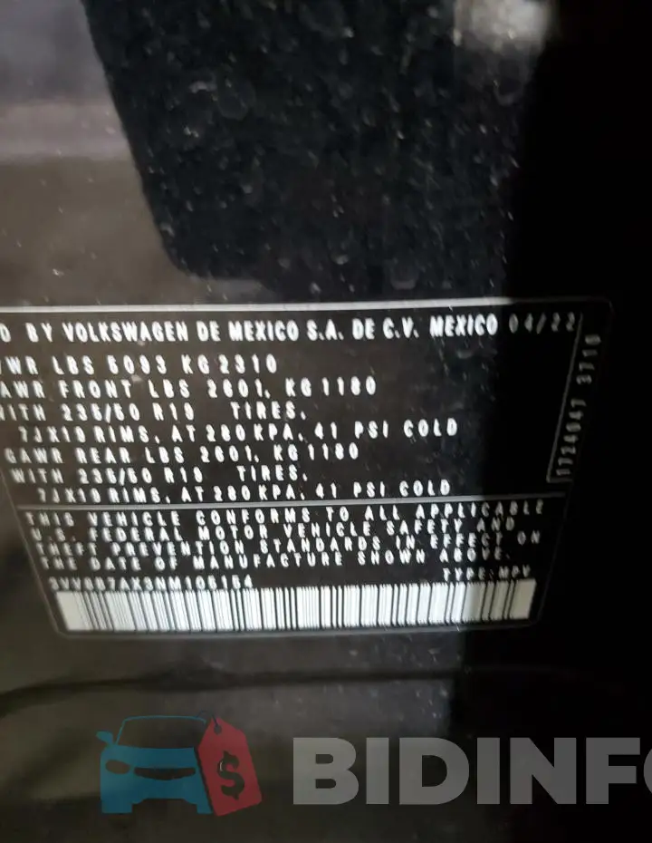 3VV8B7AX3NM105154 Photo# 13