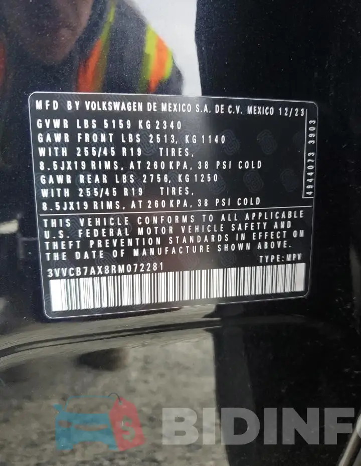 3VVCB7AX8RM072281 Photo# 14
