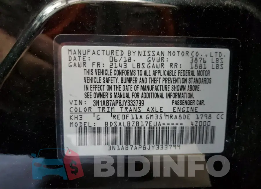 3N1AB7AP8JY333799 Photo# 12