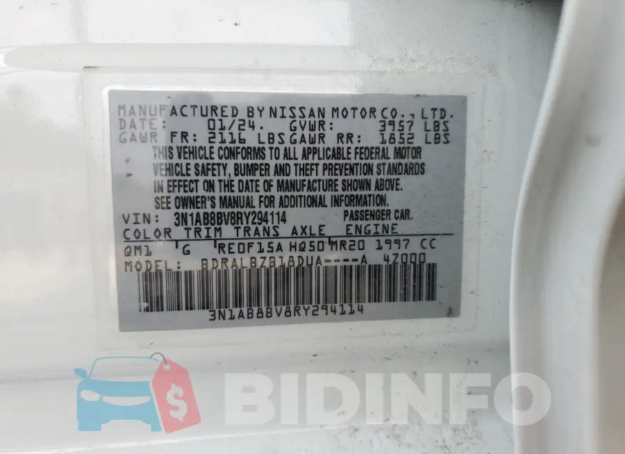 3N1AB8BV8RY294114 Photo# 12