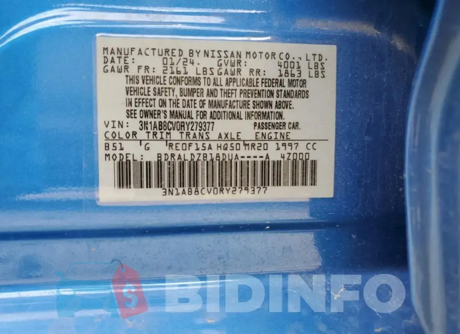 3N1AB8CV0RY279377 Photo# 12