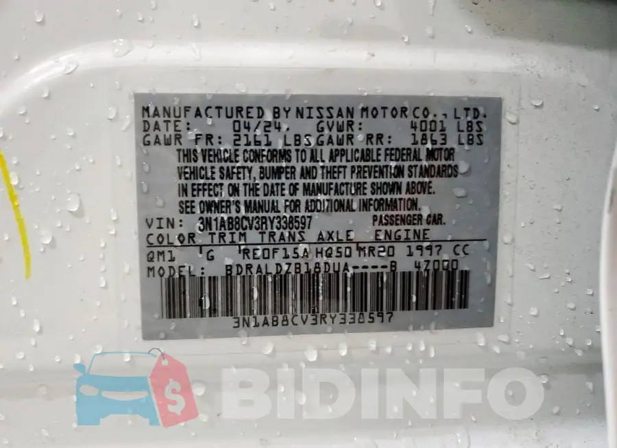 3N1AB8CV3RY338597 Photo# 12