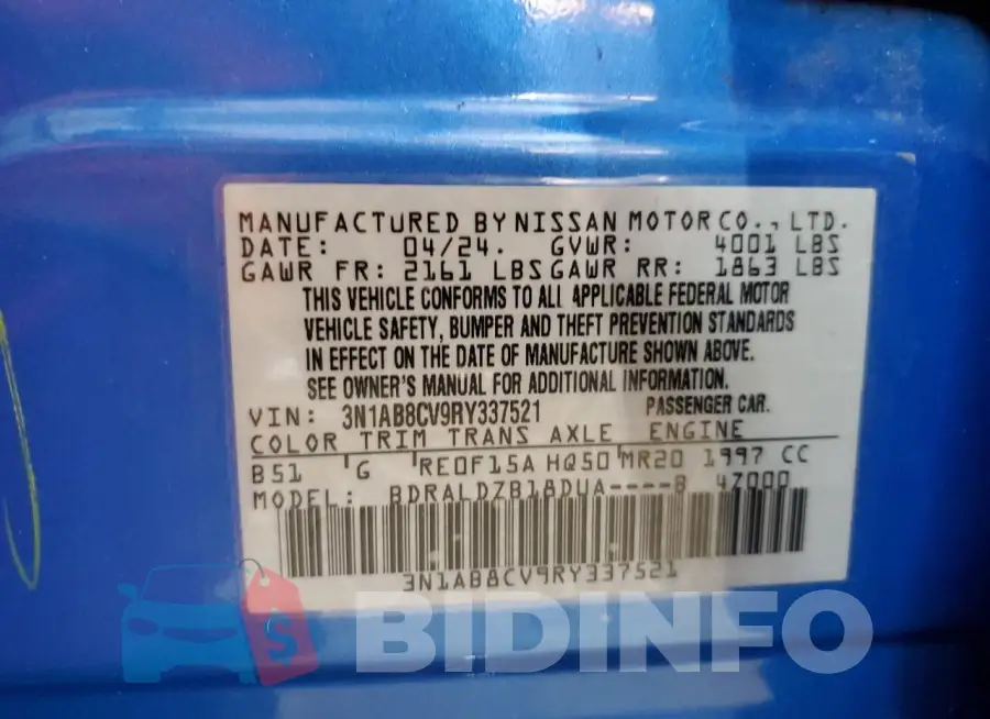 3N1AB8CV9RY337521 Photo# 12