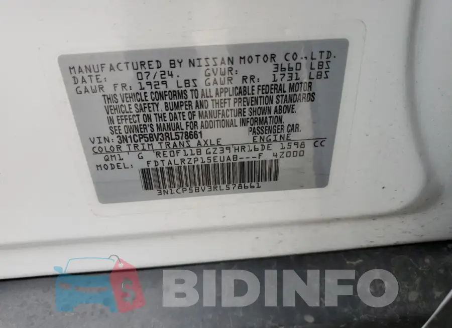 3N1CP5BV3RL578661 Photo# 13