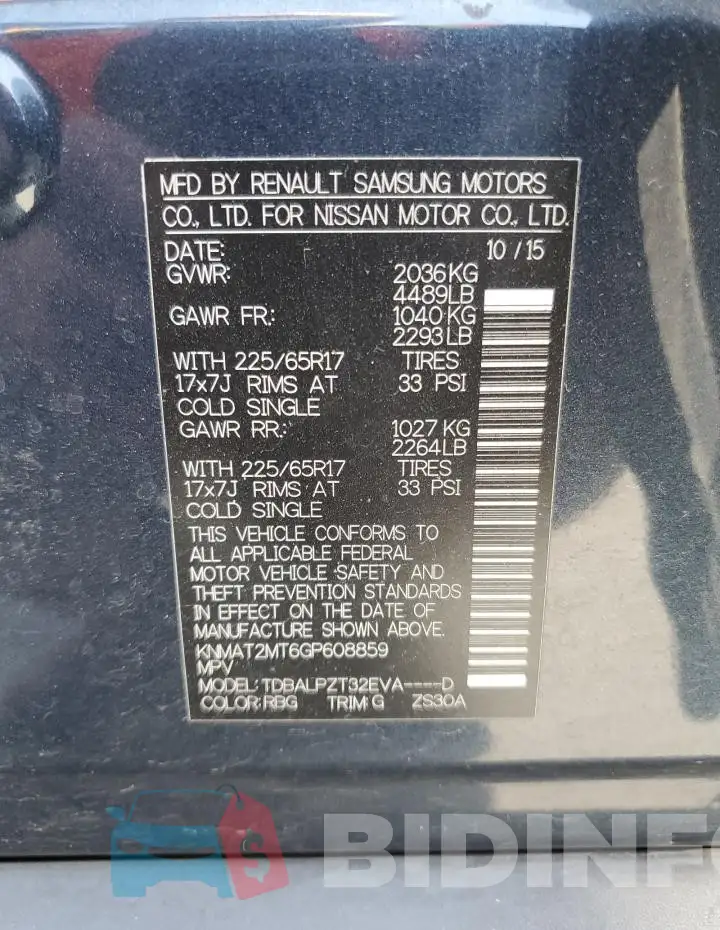 KNMAT2MT6GP608859 Photo# 13