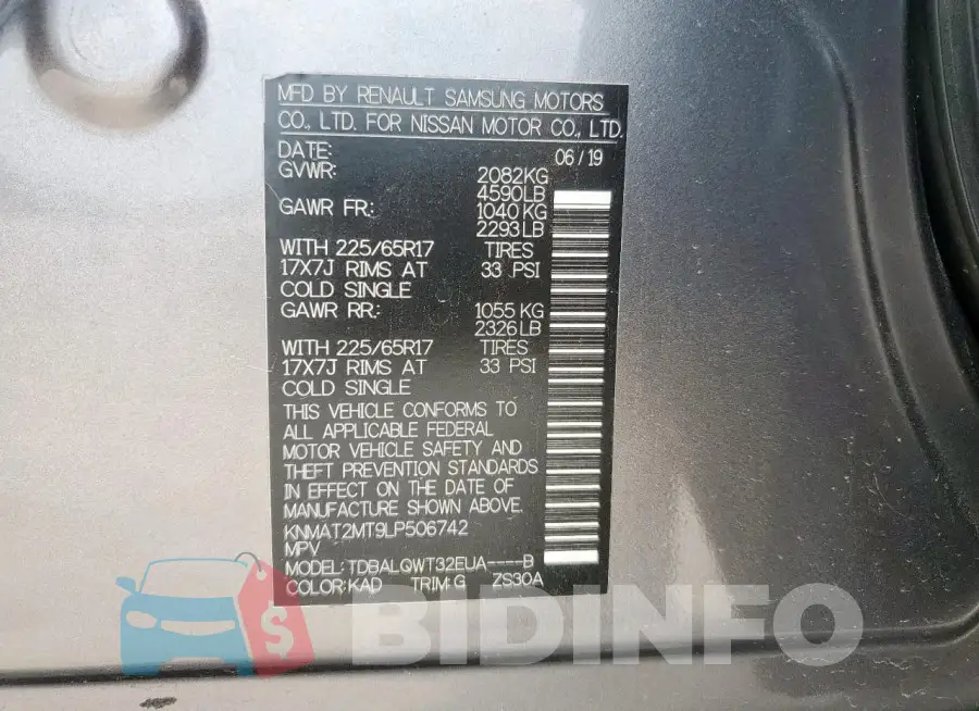 KNMAT2MT9LP506742 Photo# 13