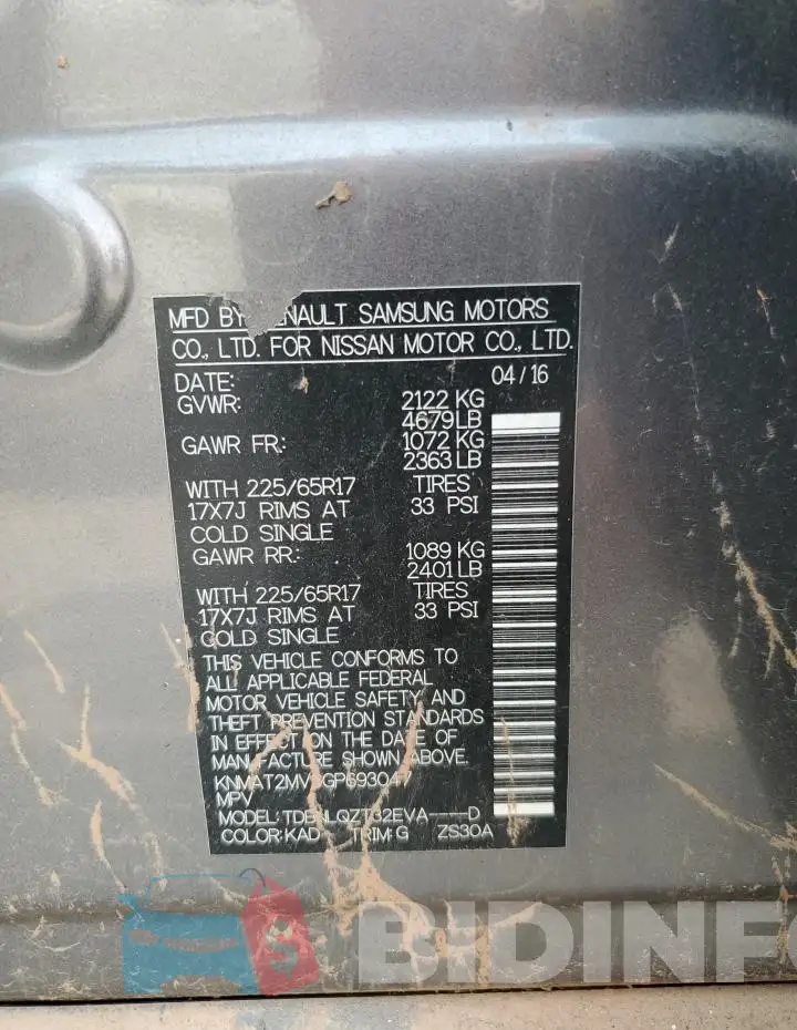 KNMAT2MV5GP693047 Photo# 13
