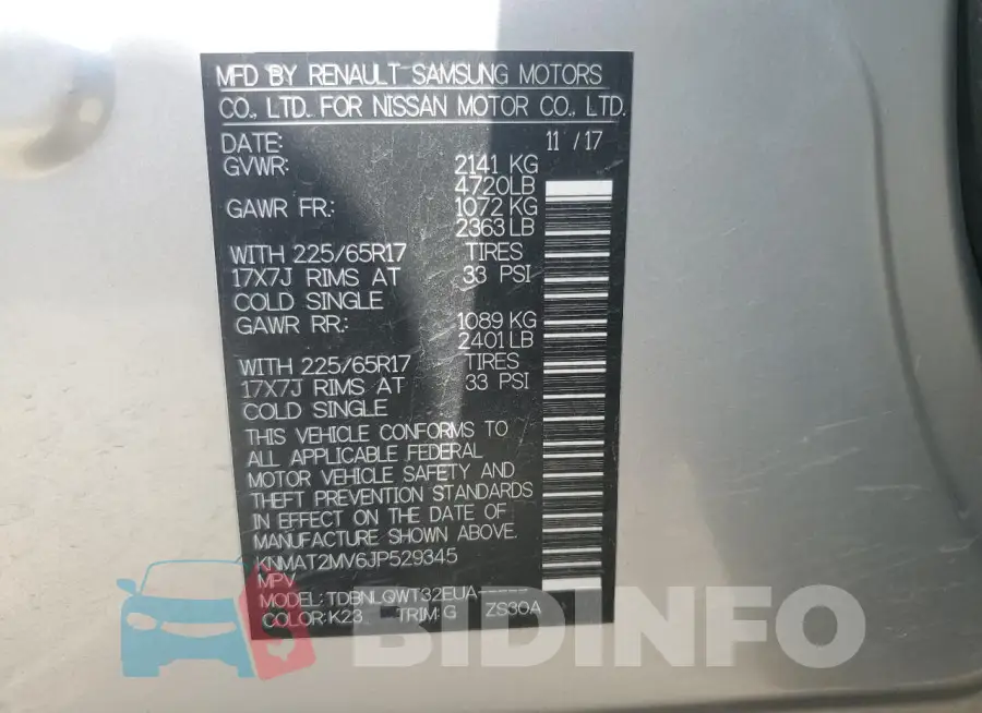KNMAT2MV6JP529345 Photo# 13