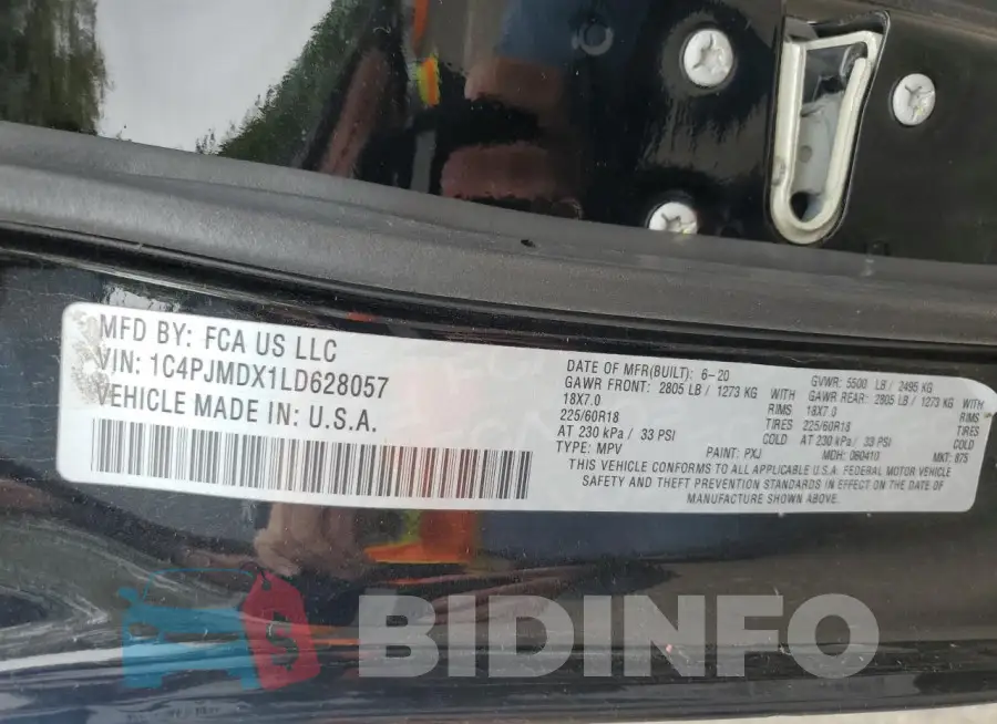 1C4PJMDX1LD628057 Photo# 13