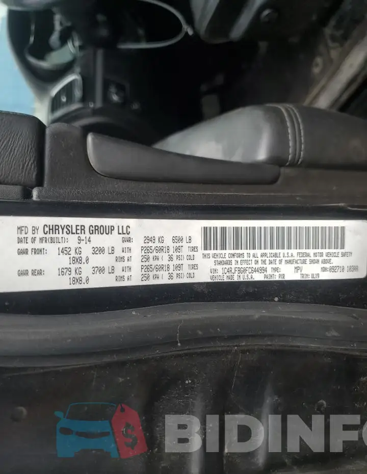 1C4RJFCG9KC569799 Photo# 14