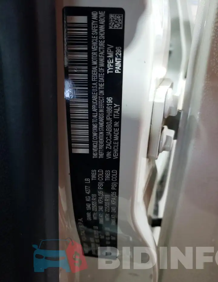 ZACCJABB0JPH86196 Photo# 13