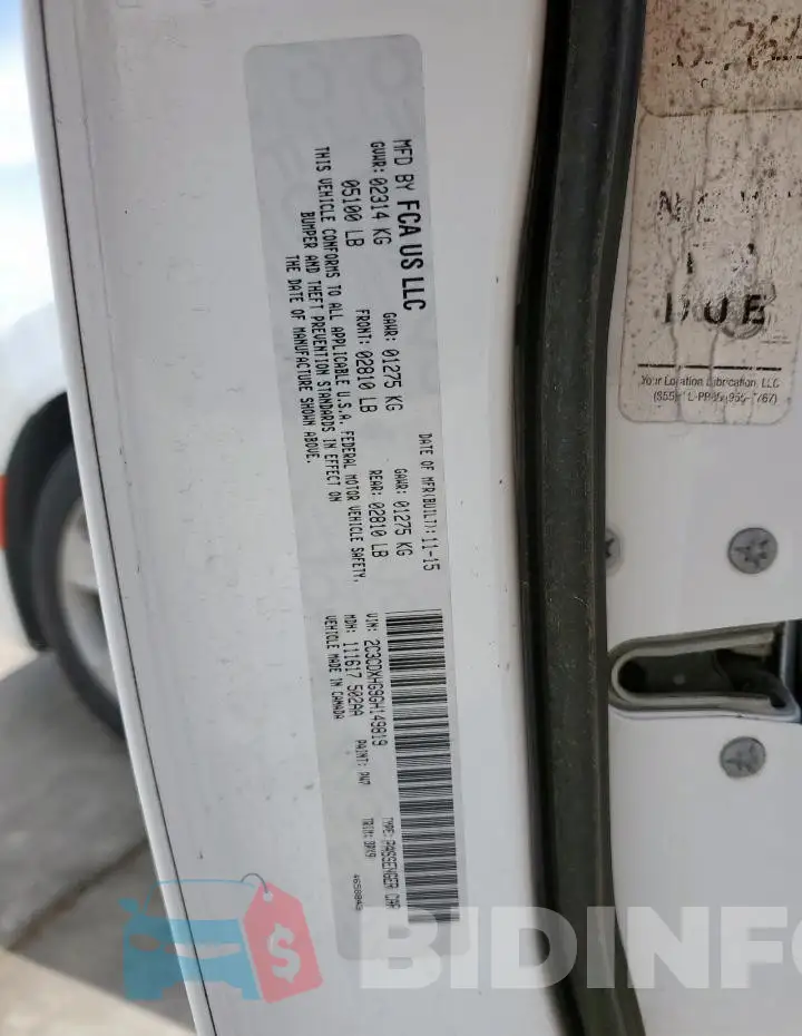 2C3CDXHG9GH149819 Photo# 12