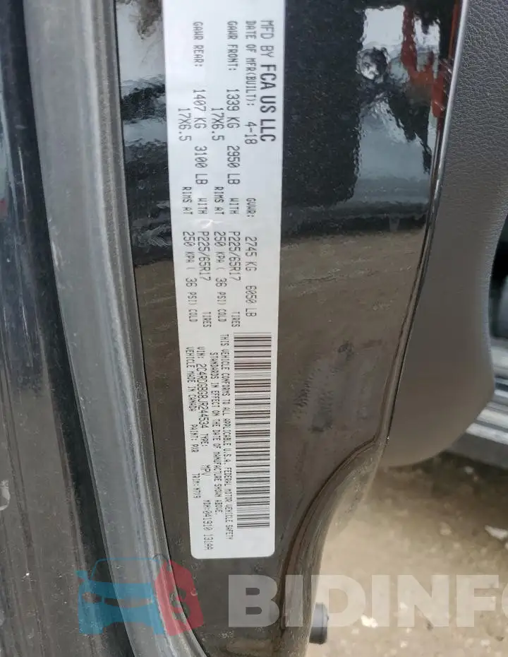 2C4RDGBG8JR244534 Photo# 13