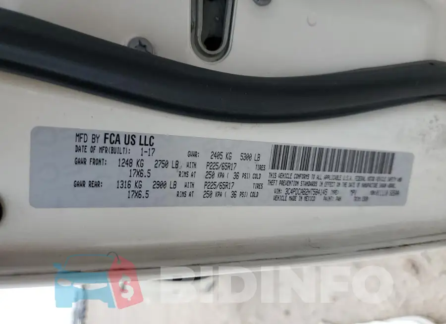 3C4PDCAB2HT584145 Photo# 13