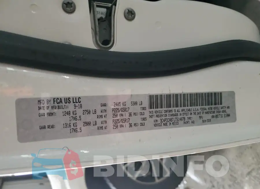 3C4PDCAB7JT514078 Photo# 14