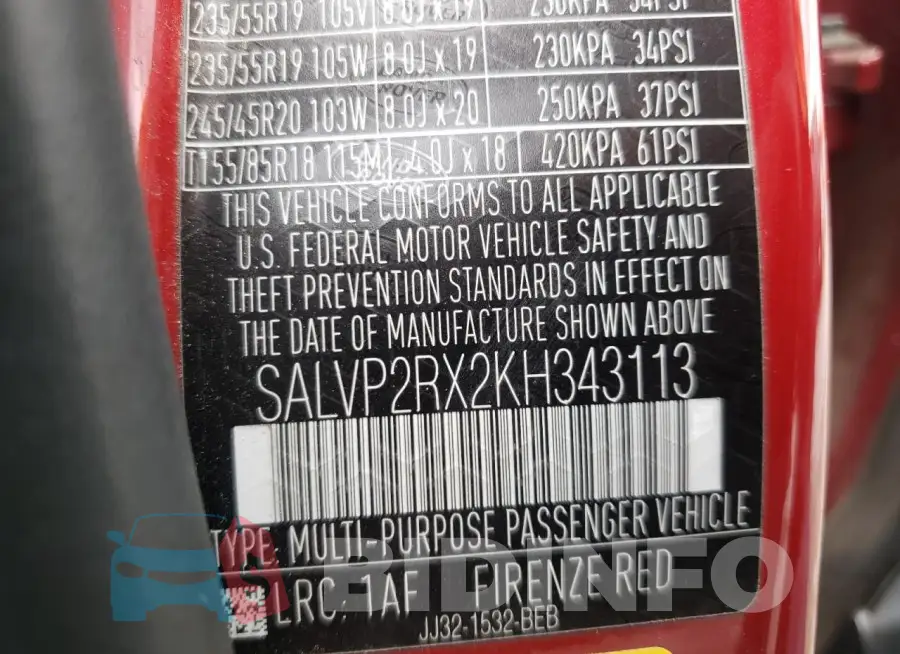 SALVP2RX2KH343113 Photo# 13