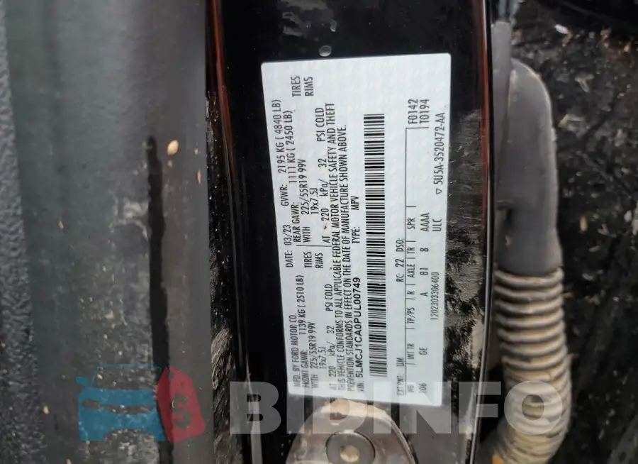5LMCJ1CA0PUL00749 Photo# 13