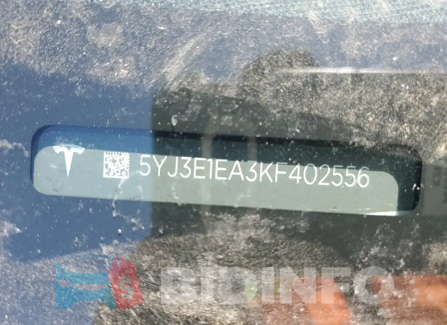 5YJ3E1EA3KF402556 Photo# 12