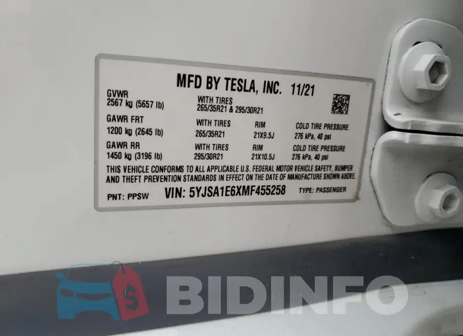 5YJSA1E6XMF455258 Photo# 12