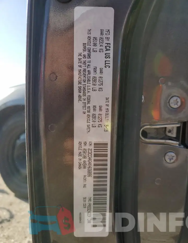 2C3CCAAG4KH636896 Photo# 13