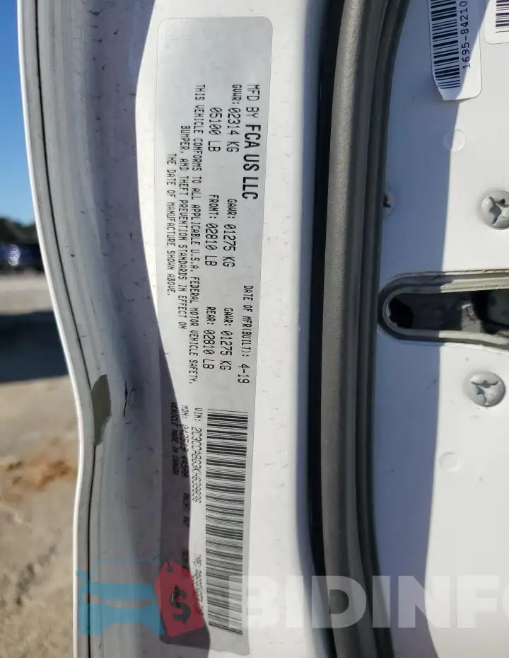 2C3CCABG3KH639836 Photo# 12