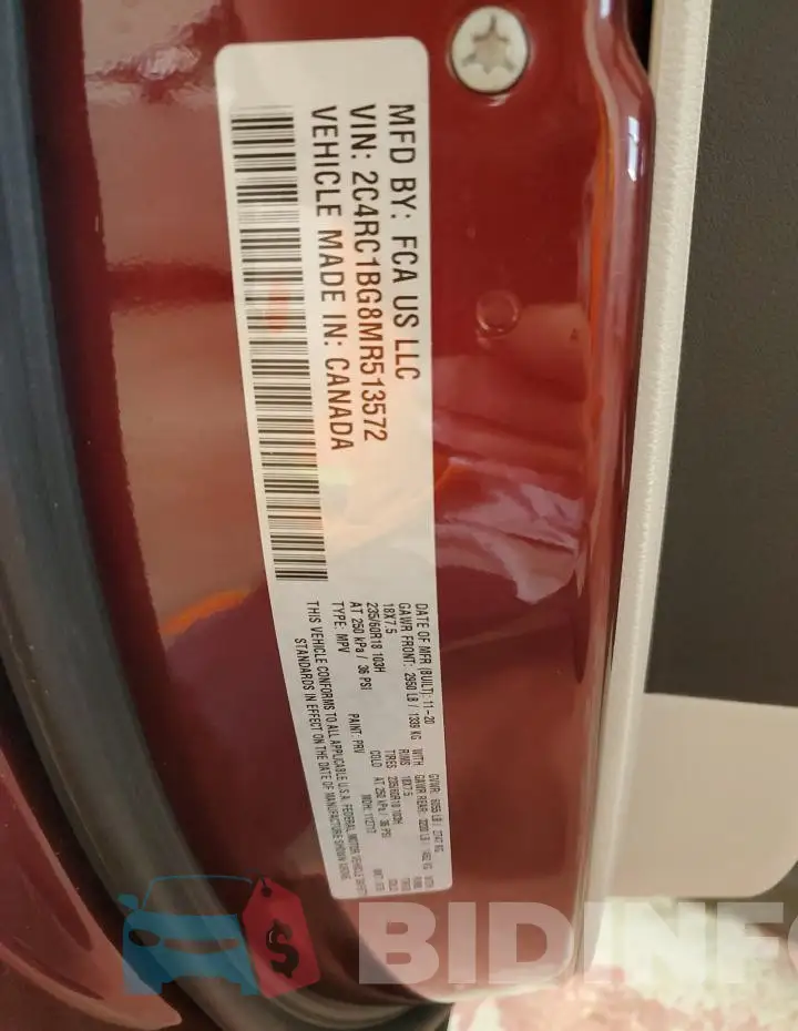 2C4RC1BG8MR513572 Photo# 13