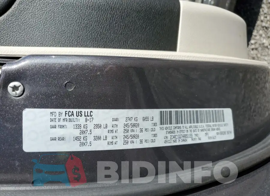 2C4RC1GG7HR851155 Photo# 13