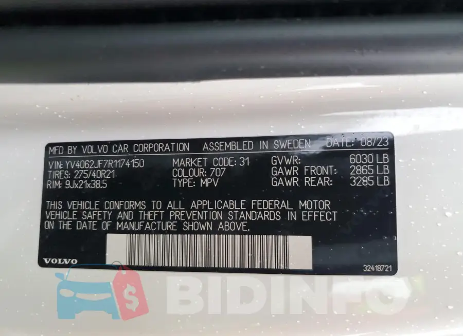 YV4062JF7R1174150 Photo# 14