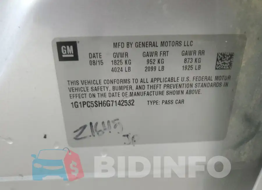 1G1PC5SH6G7142532 Photo# 13