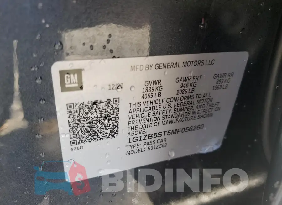 1G1ZB5ST5MF056260 Photo# 12