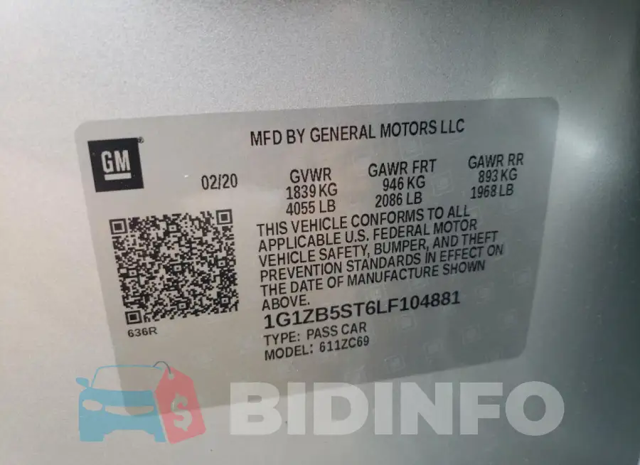 1G1ZB5ST6LF104881 Photo# 12